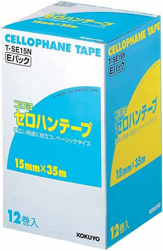 セロハンテープお徳用Ｅパック　１５ｍｍ×３５ｍ画像