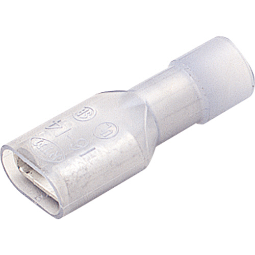 絶縁被覆付き差込形接続端子 全長21.5mm 1ﾊﾟｯｸ(15個)画像