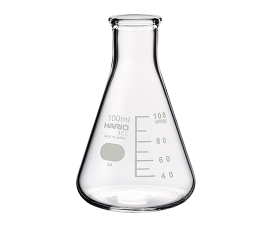 三角フラスコ（目安目盛付き）　100mL画像