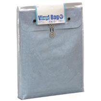 ｵｷﾅ ﾋﾞﾆｰﾙﾊﾞｯｸﾞ 角2 ﾌﾞﾙｰ 1ｾｯﾄ(10個)画像