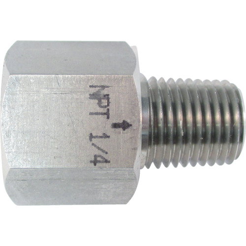 ｽﾃﾝﾚｽ製 変換内外ｿｹｯﾄ 外NPT1/4×内PT1/4 1個画像