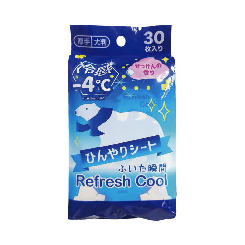 マイナス４℃冷感シート３０枚　せっけん画像