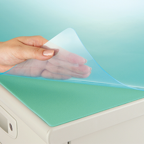 ﾃﾞｽｸﾏｯﾄ 再生ｵﾚﾌｨﾝ製 光沢仕上 ﾀﾞﾌﾞﾙ(ｸﾞﾘｰﾝﾏｯﾄ付) 1090×690×1.5mm 1枚画像