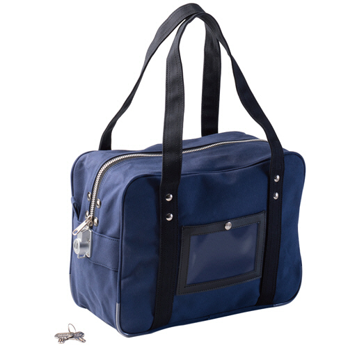 鍵付きｾｷｭﾘﾃｨﾊﾞｯｸﾞ A4用 ﾈｲﾋﾞｰ 1個画像