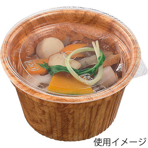 エフピコ 食品容器 ドリスカップ115用 内嵌合透明蓋 C字 30枚画像