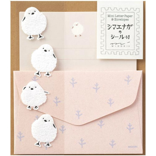 ミニレターセット　シマエナガ柄画像
