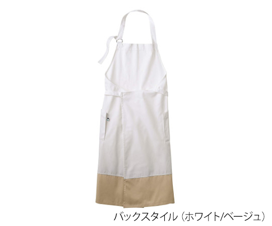 エプロン 兼用 ブラウン/ベージュ フリー 明るい背景に対して、軽やかなブラウンとベージュの色合いが際立つエプロンが優雅にたたまれている様子