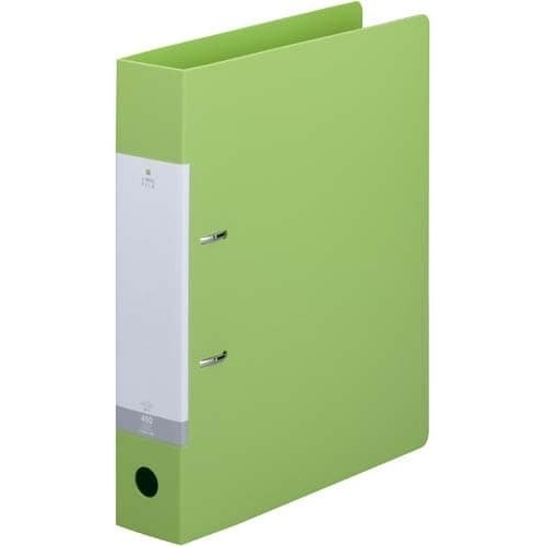 Ｄリング２穴ファイル　黄緑Ａ４縦背幅５６ｍｍ１０冊画像