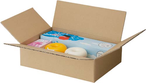 無地小型ダンボール　Ｓ　（底面Ｂ５）　１００枚