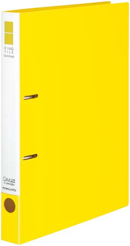 リングＦスリムスタイル黄Ａ４縦背幅３３ｍｍ３０冊画像