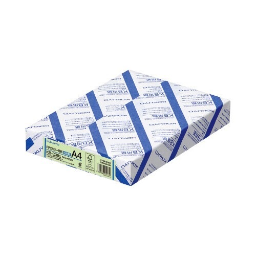 ＰＰＣカラー用紙共用紙６４ｇ　Ａ４　５００枚緑画像