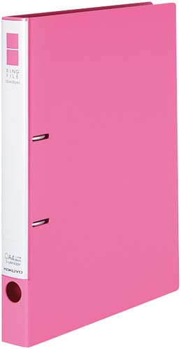 リングＦスリムスタイル桃Ａ４縦背幅３３ｍｍ１０冊画像