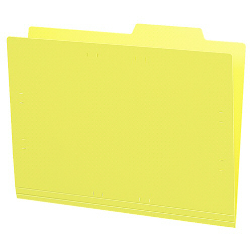 個別ﾌｫﾙﾀﾞｰ(ｶﾗｰ･PP製) A4 黄 1ｾｯﾄ(30冊:5冊×6ﾊﾟｯｸ)画像