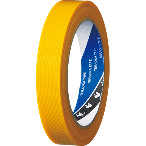 貼ってはがせるP-ｶｯﾄﾃｰﾌﾟ 細幅 No.4142 18mm×25m 厚み約0.15mm 黄 1巻画像