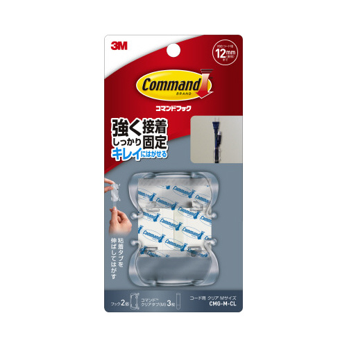 コマンドフック　コード用　クリア　Ｍ　１パック画像