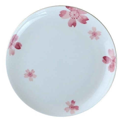 皿 桜 ラウンドプレート 23cm ボーンチャイナ 食洗機対応画像