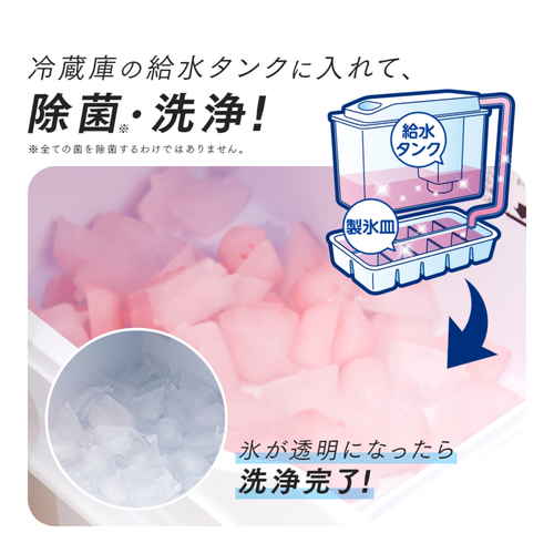 自動製氷機汚れおちーる 清掃用のブラシが並べられた状態
