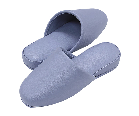 スリッパ（抗菌カラーテンダー・6足入）　前閉じ　　ブルー画像