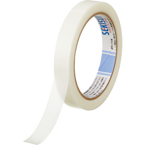 貼ってはがせる細幅ﾃｰﾌﾟ 15mm×25m 厚み約0.105mm 半透明 1巻画像