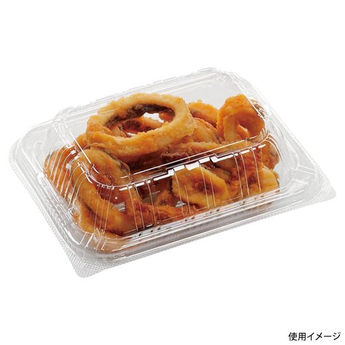惣菜容器 SAスリム15-12(46) CNT4 エフピコ 透明な容器に入った惣菜が豊富に並ぶ状態