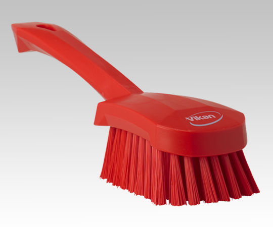 ロングハンドルブラシ ハードタイプ 赤画像