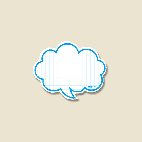 HEIKO 抜型カード フキダシ SS B 50枚画像