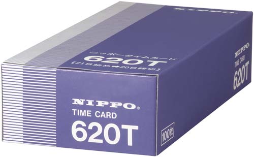 タイムカード　２０日締め用　１００枚入×３箱画像