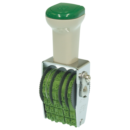 ﾃｸﾉﾀｯﾁ回転印 欧文日付 4号 明朝体 1個画像