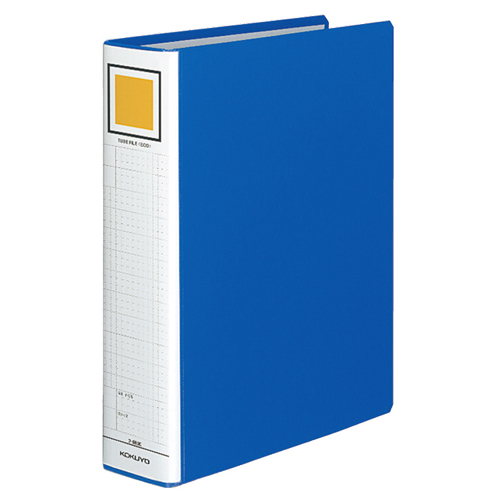 ﾁｭｰﾌﾞﾌｧｲﾙ(ｴｺ) 片開き A4ﾀﾃ 600枚収容 60mmとじ 背幅75mm 青 1冊画像
