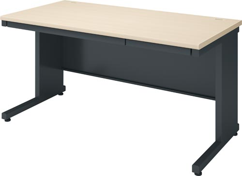 インベント平机奥行６００幅１４００ナチュラル脚ＢＫ画像