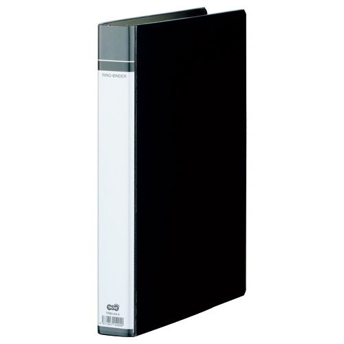 30穴ﾊﾞｲﾝﾀﾞｰ(貼り表紙) A4ﾀﾃ 100枚収容 背幅42mm 黒 1冊