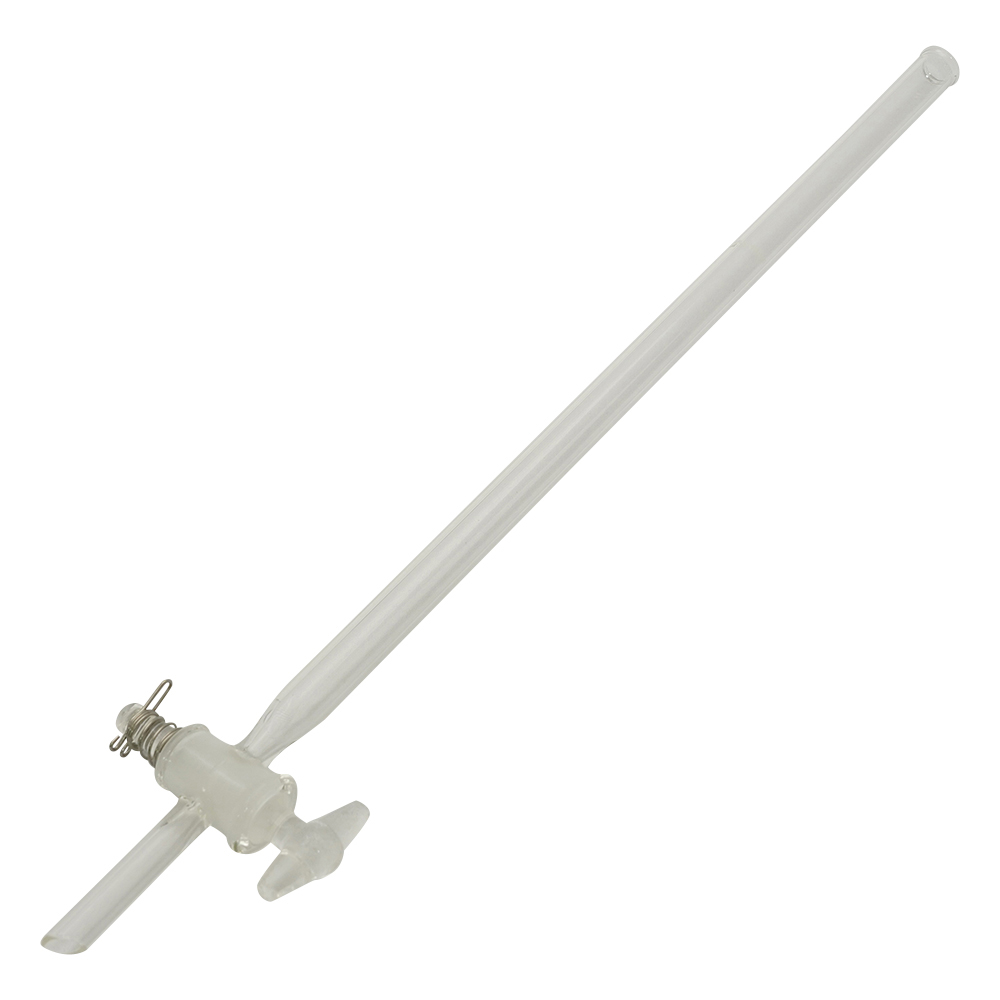 クロマトグラフ管（摺合無し）　ガラスコックタイプ　φ10mm画像