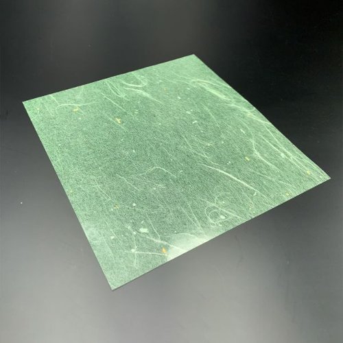食品シート M33-467 金箔紙ラミネート 緑 12角 500枚入 マイン画像