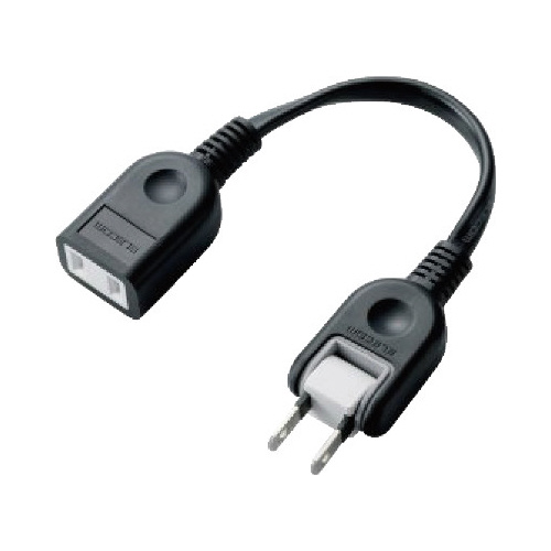 電源延長コード　０．１ｍ　ブラック画像