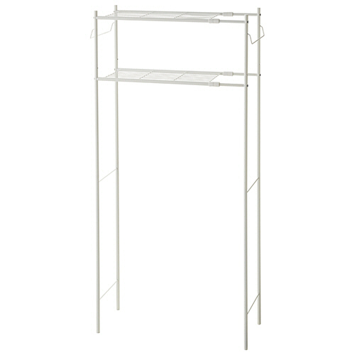 洗濯機ﾗｯｸ ﾀｵﾙ掛け付き ﾏｯﾄﾎﾜｲﾄ 1台画像