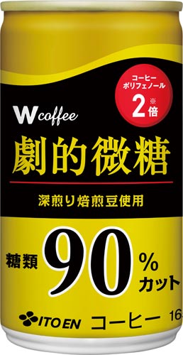 Ｗ　ｃｏｆｆｅｅ　劇的微糖　１６５ｇ　３０本画像