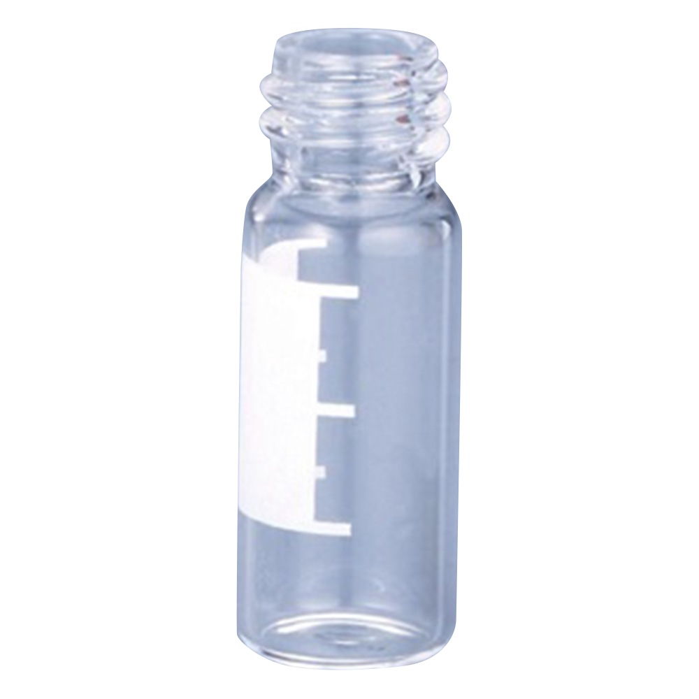 オートサンプラー用バイアル 2mL 透明・ラベル付きバイアルのみ 100本入