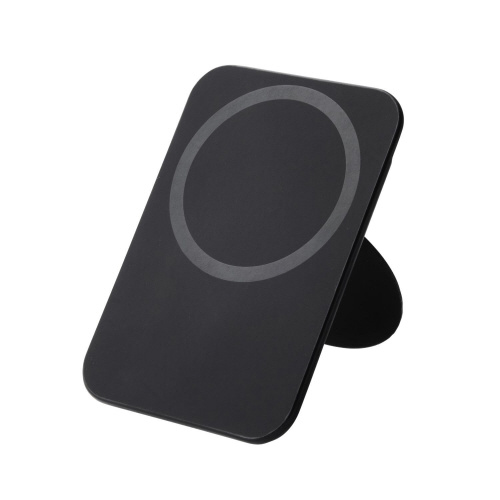 スマホスタンド　マグネット　カード収納　ブラック