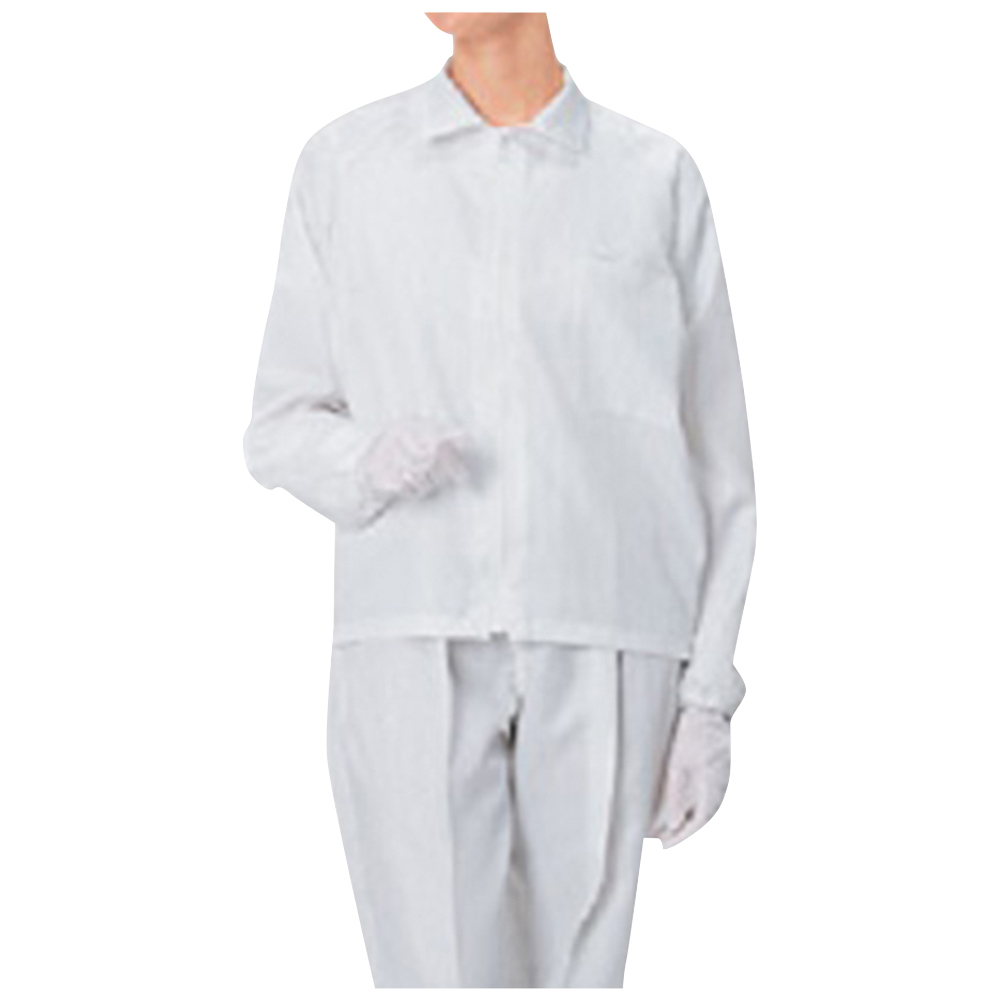 無塵衣・AS249C 男女兼用上着 白 3L画像
