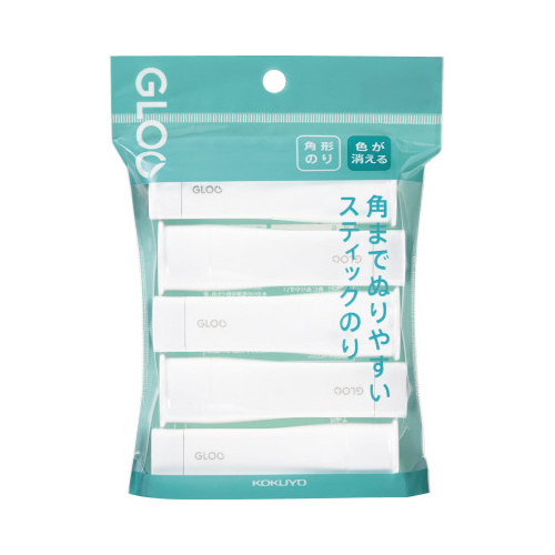 グルースティックのり・色が消える・Ｓ　吊下げ５本入画像