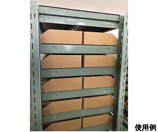 80x283x100mm 棚用トレー(20枚) 透明なプラスチックトレーが重ねられた状態
