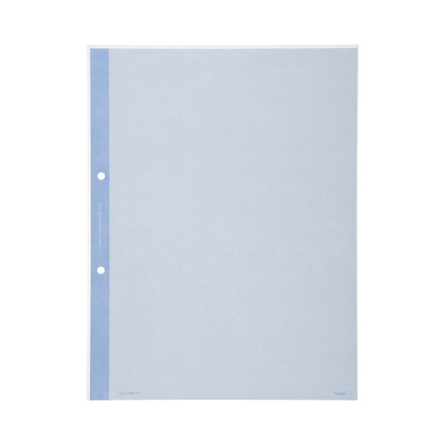 クリヤーブック替紙　Ａ４縦　２穴　青　１０枚画像