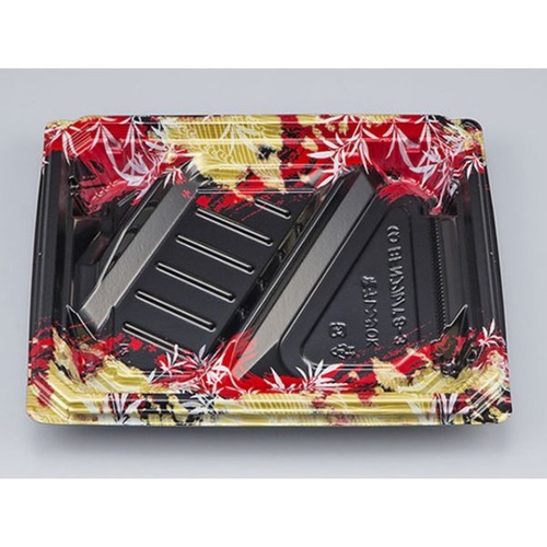 シーピー化成 弁当容器 BFNアルバ8-3 みお赤 本体 発泡画像