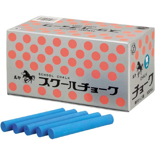 スクールチョーク　青　１００本