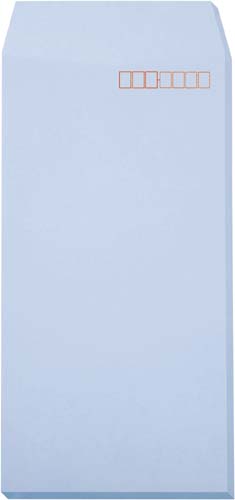 ソフトカラー封筒長３アクア５０枚テープ付×２０画像