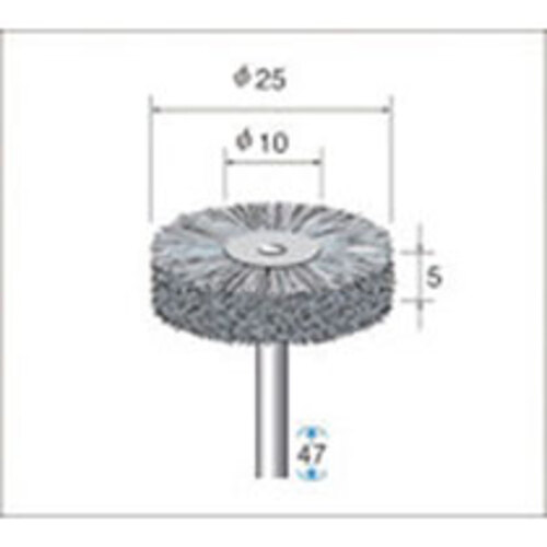 ﾀﾞｲﾔ入ﾅｲﾛﾝﾌﾞﾗｼ 1本画像