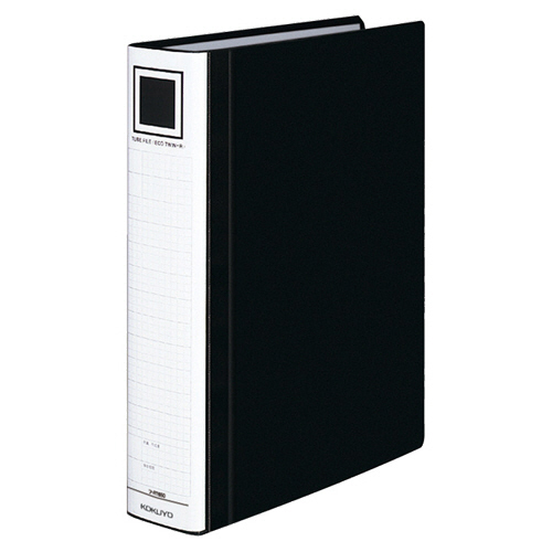 ﾁｭｰﾌﾞﾌｧｲﾙ(ｴｺﾂｲﾝR)用替表紙 A4ﾀﾃ 50mmとじ 黒 1ｾｯﾄ(10冊)画像