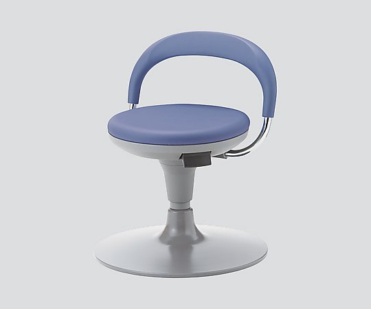 マルチチェアー 円盤脚・紛体塗装・ロータイプ　ブルー