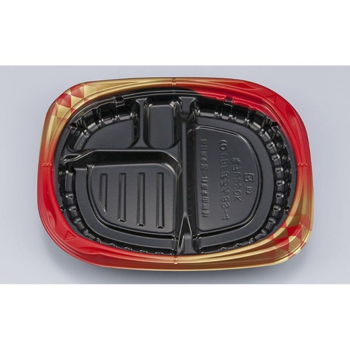 シーピー化成 弁当容器 CBFまろん8S-4 ゴルトBR 本体画像