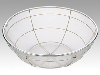 ザル 18-8 本職用揚ざる 普通目 60cm画像